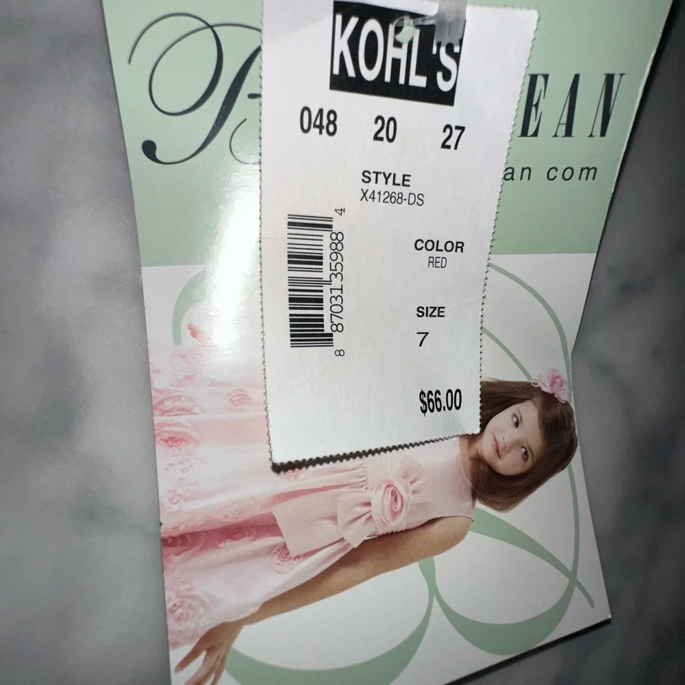 Bonnie Jean Black and White Zebra Print Kids Costume with Red Bow - Picture 4 of 5